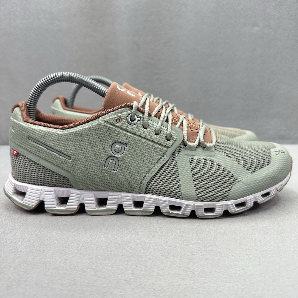 ON Cloud Womens Size 9 Shoes Leaf | Mocha Athletic Running Comfort Sneakers